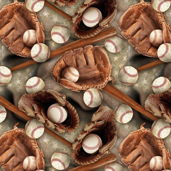 Baseball Stars by David Textiles