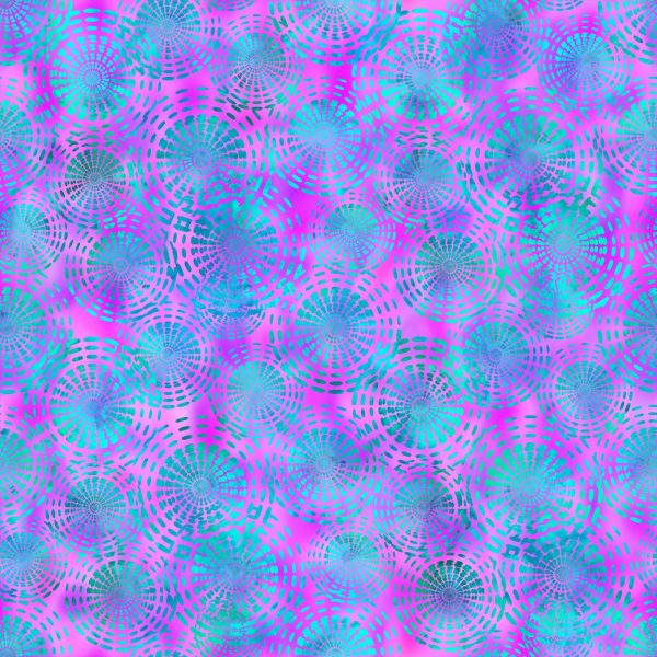 Dazzle Circles Purple and Teal
