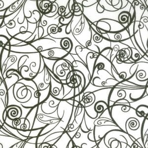 Half Moon Swirls - Black and White