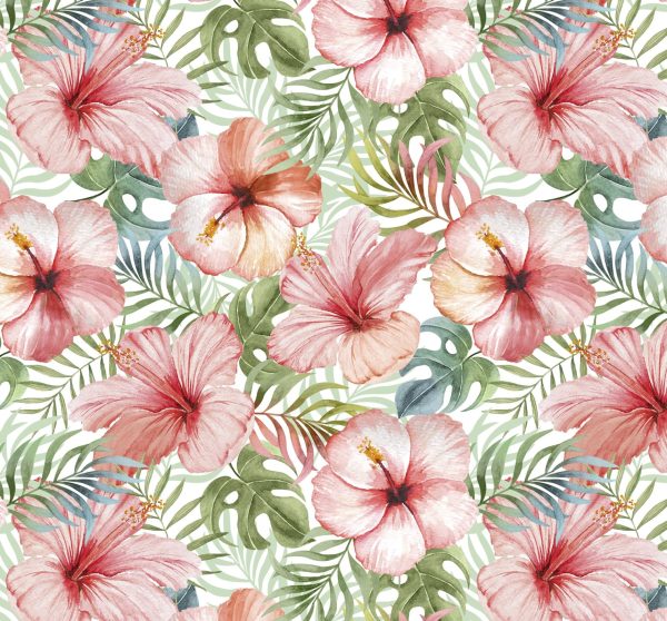 Hawaiian Tropical Blush Flower by David Textiles - The Quilting Place