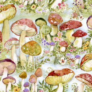 Intriguing Mushrooms by Springs Fabric